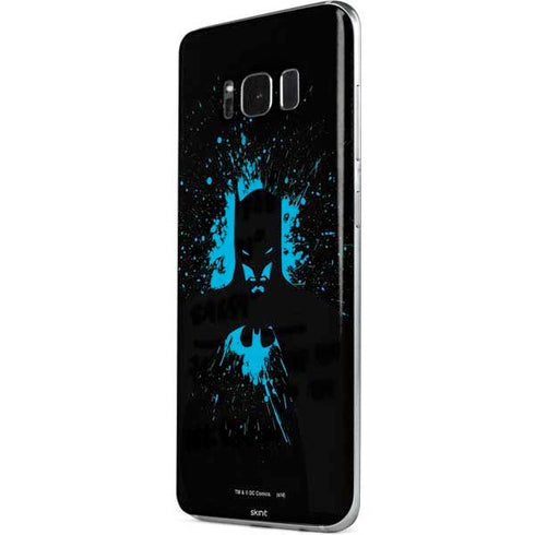 DC Comics Batman Blue Splash character shape Galaxy S8 Plus Skin